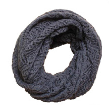Motif de torsion des femmes tricoté hiver cercle boucle écharpe snood (SK104)